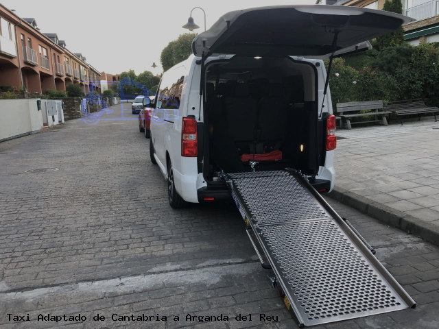 Taxi accesible de Arganda del Rey a Cantabria